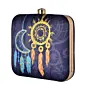 Women Blue-Orange Dream Catcher Printed Clutch