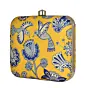 Women Blue Floral Printed Clutch