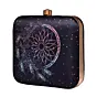 Women Pink-Blue Dream Catcher Printed Clutch