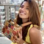 Women Moroccan Tiles Printed Suitcase Style Clutch Bag