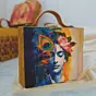 Women Krishna Printed Suitcase Style Clutch
