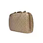 Women Golden Silk Brocade Party Clutch