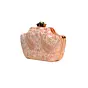 Women Peach Leaf Embroidered Clutch
