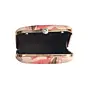 Women Pink Leaf Printed Clutch