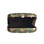 Woman Green Aesthetic Printed Clutch