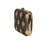 Woman Green Aesthetic Printed Clutch