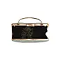 Woman Blue Pattern Embroidered Clutch