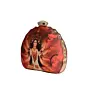 Women Goddess Durga Printed D-Shape Clutch