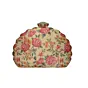 Women Floral Printed D-shape Clutch