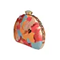 Women Pink And Yellow Floral Printed Clutch