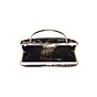 Women Black And Silver Brocade Party Clutch