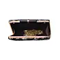 Woman Black And Silver Sequins Party Clutch