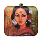 Women Elegant Lady Printed Clutch