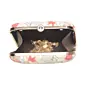 Woman Red Floral Printed Clutch