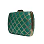 Woman Blue Ethnic Party Clutch