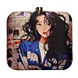 Women Anime Girl Printed Clutch
