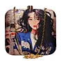 Women Anime Girl Printed Clutch
