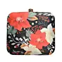 Woman Red and White Floral Printed Clutch