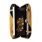 Woman Yellow Scarf Lady Printed Clutch