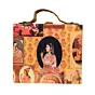 Women Mughal Empress Printed Suitcase Style Clutch Bag