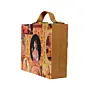 Women Mughal Empress Printed Suitcase Style Clutch Bag