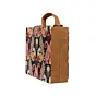 Women Printed White Peacock Suitcase Style Clutch Bag