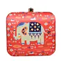 Women Quirky Elephant Printed Clutch
