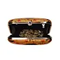 Women Yellow Girl And Birds Printed Clutch