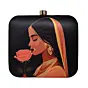Indian Woman Portrait Clutch