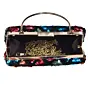 Women Multicolor Sequins Embroidery Clutch