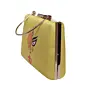 Women Yellow Durga Printed Clutch
