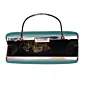 Women Blue Durga Printed Clutch