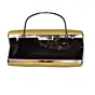 Women Yellow Durga Printed Clutch