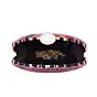 Woman Pink Floral Sequins Embroidered Fabric Clutch