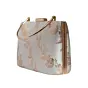 Women White And Golden Floral Brocade Party Clutch