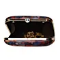 Woman Red Butterfly Portrait Printed Clutch