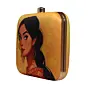 Women Yellow Pretty Woman Portrait Clutch