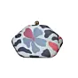 Woman White And Grey Floral Printed Clutch