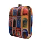 Woman Classic Mughal Doors Printed Clutch