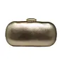 Women Metallic Gold Shimmery Party Clutch