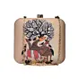 Women Madhubani Art Printed Clutch