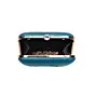 Women Blue Heart Printed Clutch