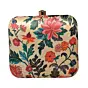 Women Red And Pink Floral Printed Clutch
