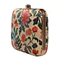 Women Red And Pink Floral Printed Clutch