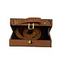 Women Floral Girl Portrait Suitcase Style Clutch