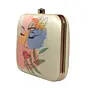 Women Abstract Art Face Printed Clutch