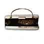 Women White Sequins Embroidery Party Clutch