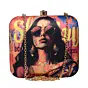 Sassy Woman Portrait Printed Clutch