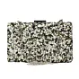 Women Black Gravel Stone Metallic Evening Clutch