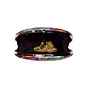 Women Pink Floral Printed Oval Clutch